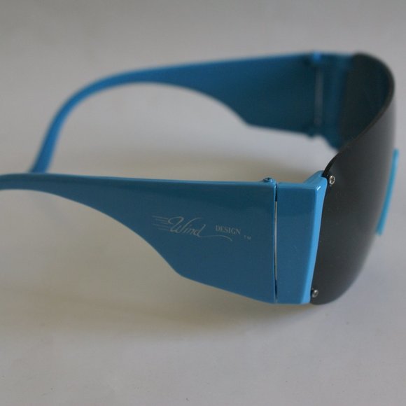 Vintage Rimless Wrap Around Ravon Blade Sunglasses